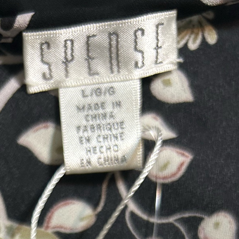 Spense Black and Cream Floral Blouse - Picture 4 of 5